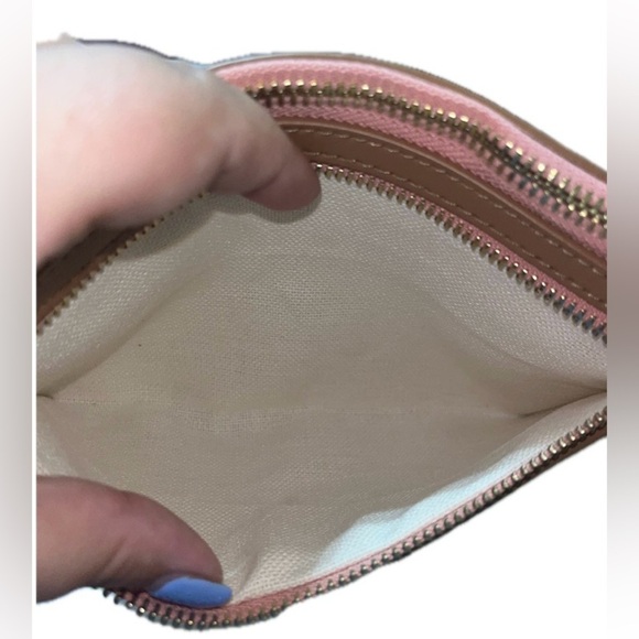 Spartina 449 Garden House Tassel Wristlet, Leather and Canvas, NWOT - Picture 10 of 11